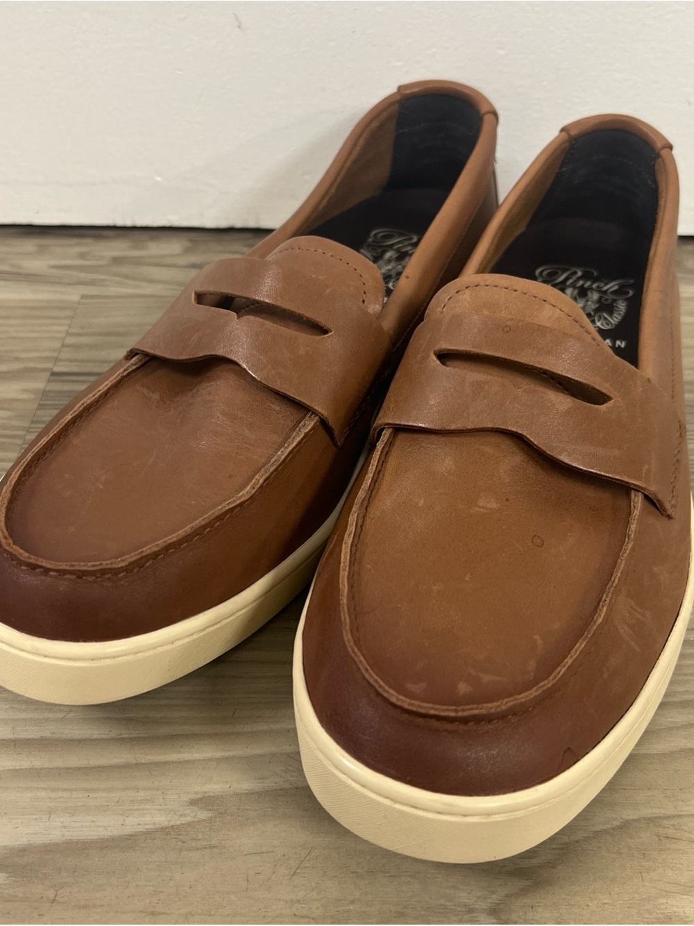 Cole Haan Pinch Weekender Penny Loafers Leather Tan Men's Size 10 C38214 NWOB